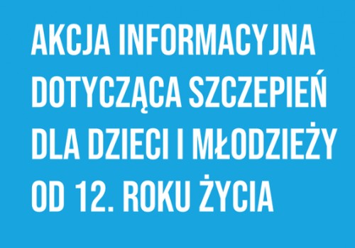 Szczepienia uczniów w wieku 12-18 lat