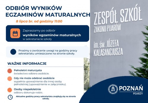 Drodzy Maturzyści